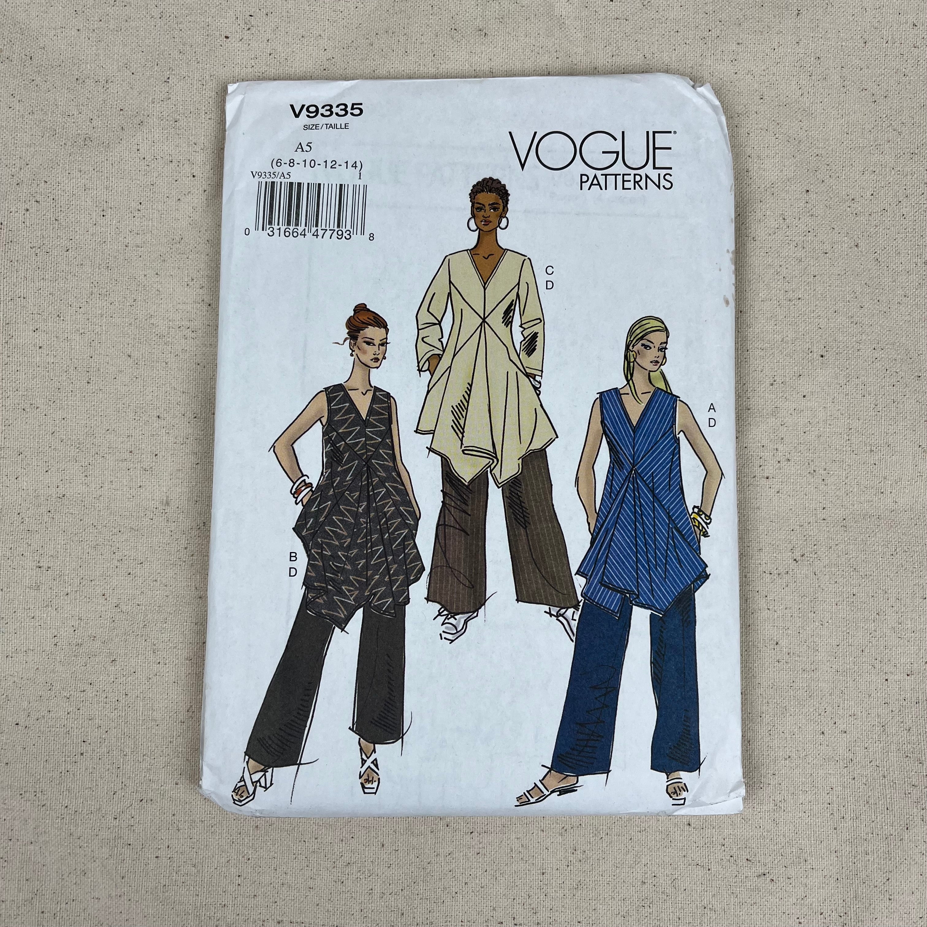 Vogue Pattern - V9335 Tunic & Pants (NPA0302)