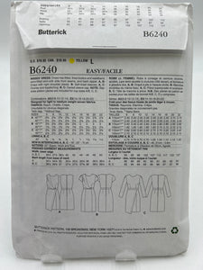BUTTERICK Pattern, Misses' Dress (PBT6240)