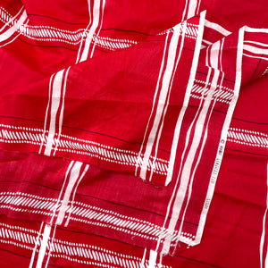 Cotton Shirting - Red + White (WDW3126)