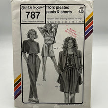 Load image into Gallery viewer, STRETCH N SEW Pattern, Front Pleated Pants &amp; Shorts (PSS0787)
