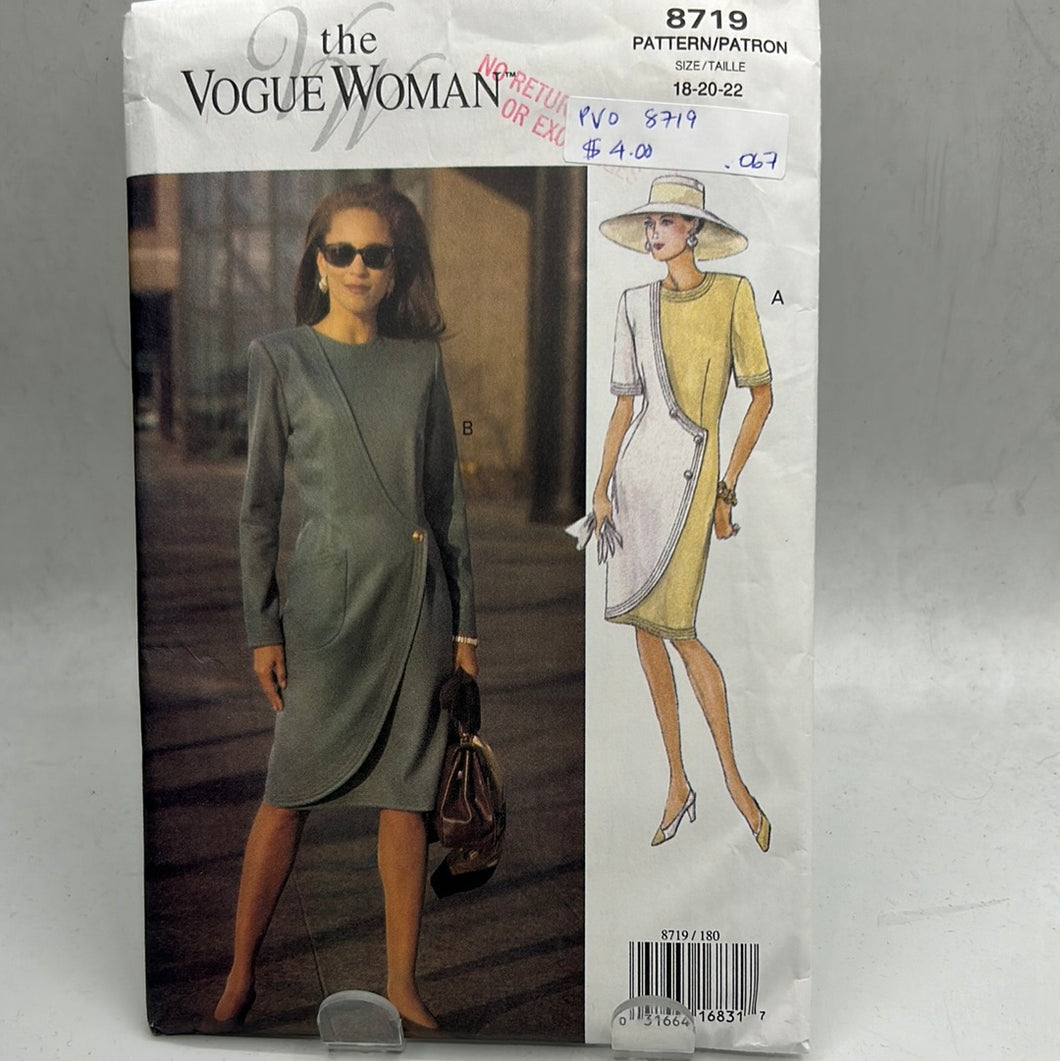VOGUE Pattern, Misses' Dress (PVO8719)