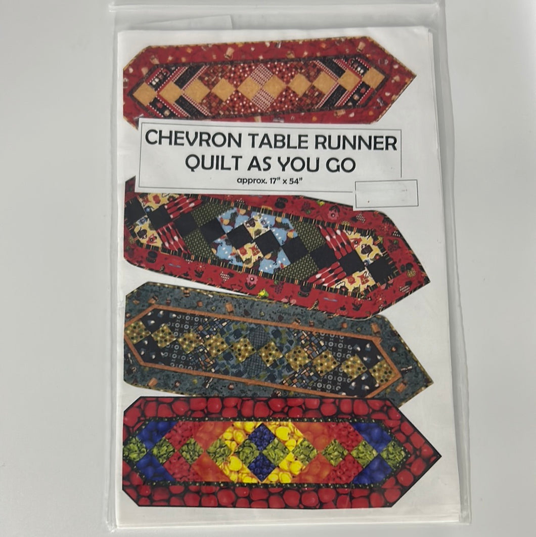 Rochelle's Fine Fabric Chevron Table Runner Quilt Pattern (PXX0551)