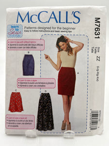 MCCALL'S 20+ Pattern, Misses' Skirts (PMC7631)