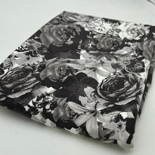 Load image into Gallery viewer, Supplex Jersey, Grey &amp; White Floral (KAC0488:489)
