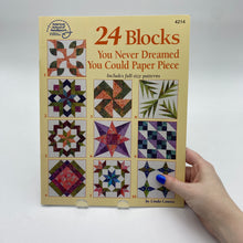 Load image into Gallery viewer, Quilting Book - 24 Blocks You Never Dreamed You Could Paper Piece (NBK0063)
