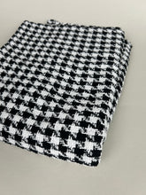 Load image into Gallery viewer, Cotton Coating, Black &amp; White Houndstooth (WCW0244)
