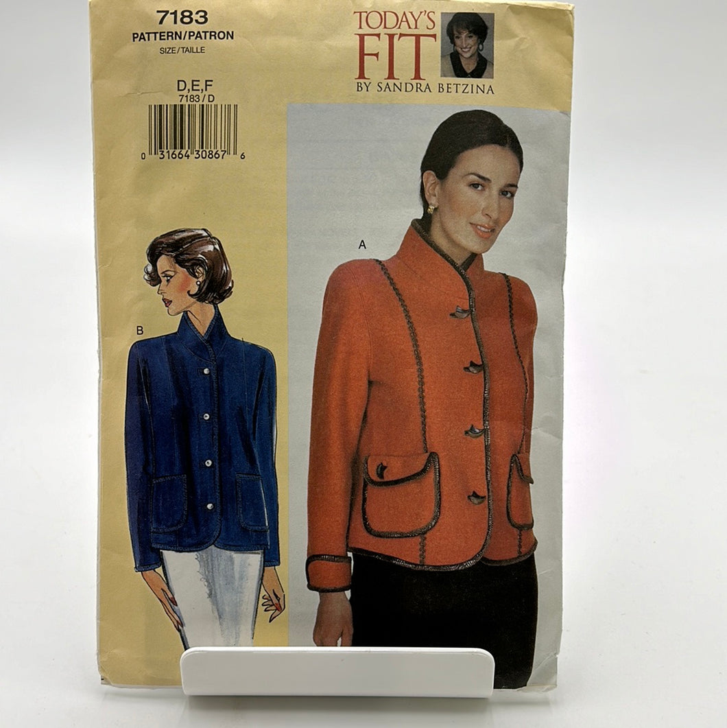 VOGUE Pattern, Misses' Jacket (PVO7183)