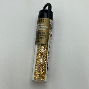 Glass Seed Beads, Gold (NBD0607)