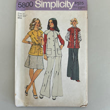 Load image into Gallery viewer, SIMPLICITY Vintage Pattern, Misses&#39; Vest, Skirt &amp; Pants (PSI5800)
