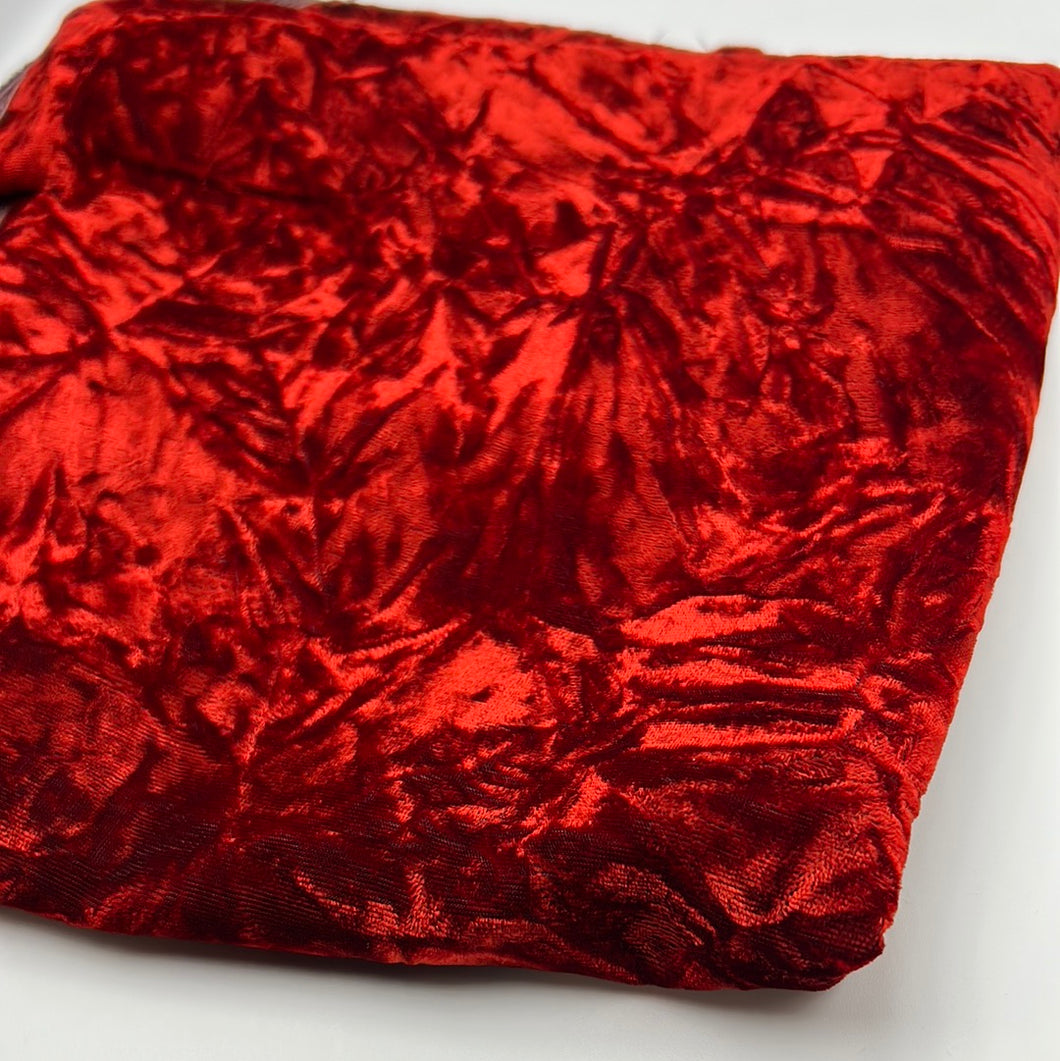 Crushed Velvet, Deep Red (WCV0202)