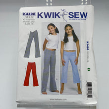 Load image into Gallery viewer, KWIK SEW Pattern, Girl&#39;s Pants (PKS3498)
