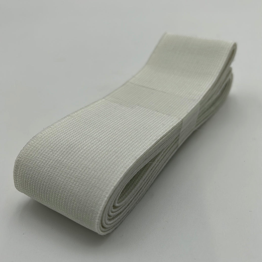 45mm Knit Elastic, White (NEL0126)
