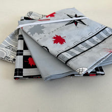 Load image into Gallery viewer, Quilting Cotton Fat Quarter Bundle, &quot;Oh Canada&quot; Red, Grey &amp; Black (WQC2313:2318)
