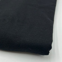 Load image into Gallery viewer, Cotton Blend Rib Knit, Black (KRB0339:340)
