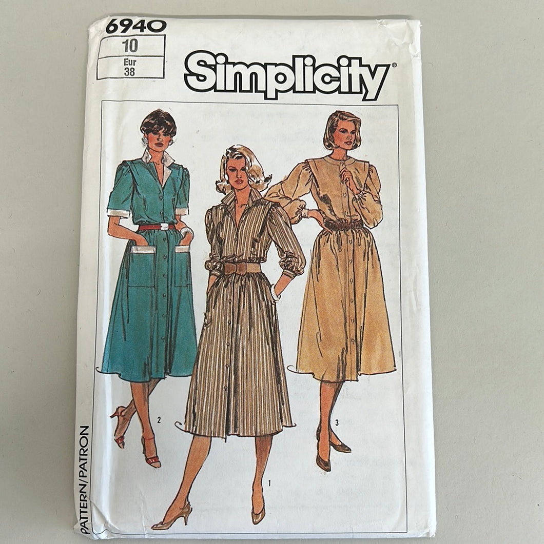 SIMPLICITY Vintage Pattern, Misses Dress (PSI6940)