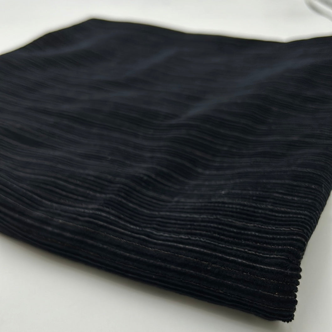 Cotton Wide Wale Corduroy, Black (WCV0278)