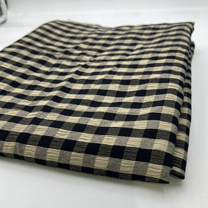 Blouse Weight, Black & Tan Check (WDW1931)