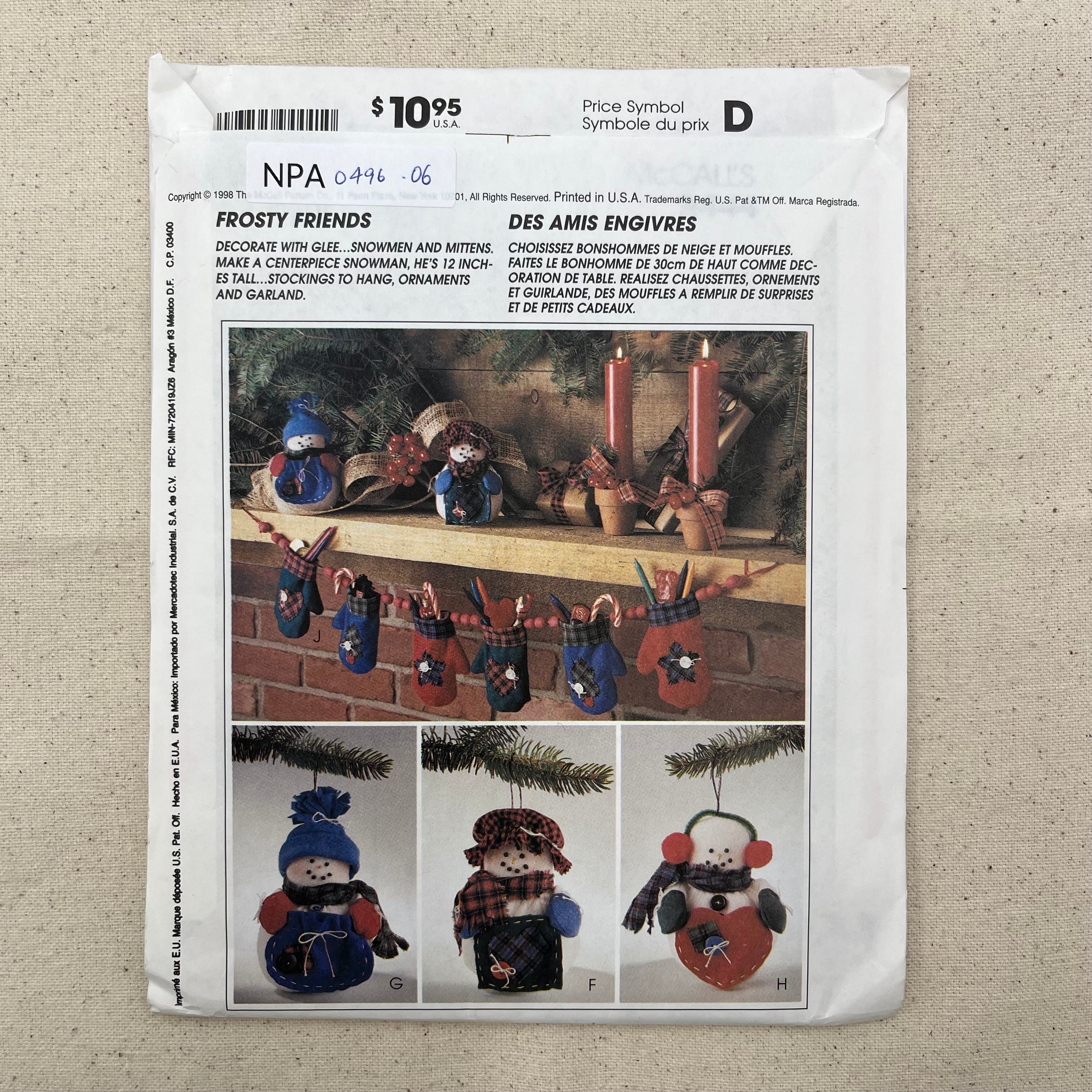 McCall's Pattern - 9444 Frosty Friends (NPA0496)