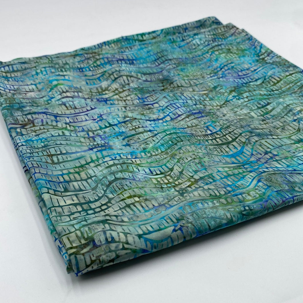 Batik Quilting Cotton, Turquoise (WQC1460)