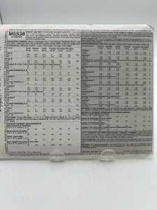 MCCALL'S Pattern, Misses' & Mens' Jackets (PMC5538)