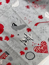 Load image into Gallery viewer, MODA Quilting Cotton, Canadian Grey, Red, &amp; Black (WQC2605)
