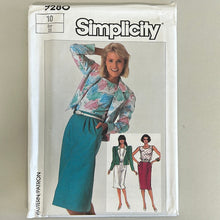 Load image into Gallery viewer, SIMPLICITY Vintage Pattern, Misses Top, Skirt &amp; Jacket (PSI7280)
