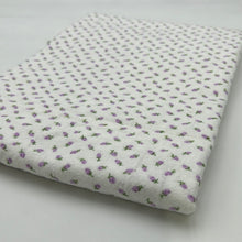 Load image into Gallery viewer, Cotton Flannelette, Lilac on White (WFL0290)
