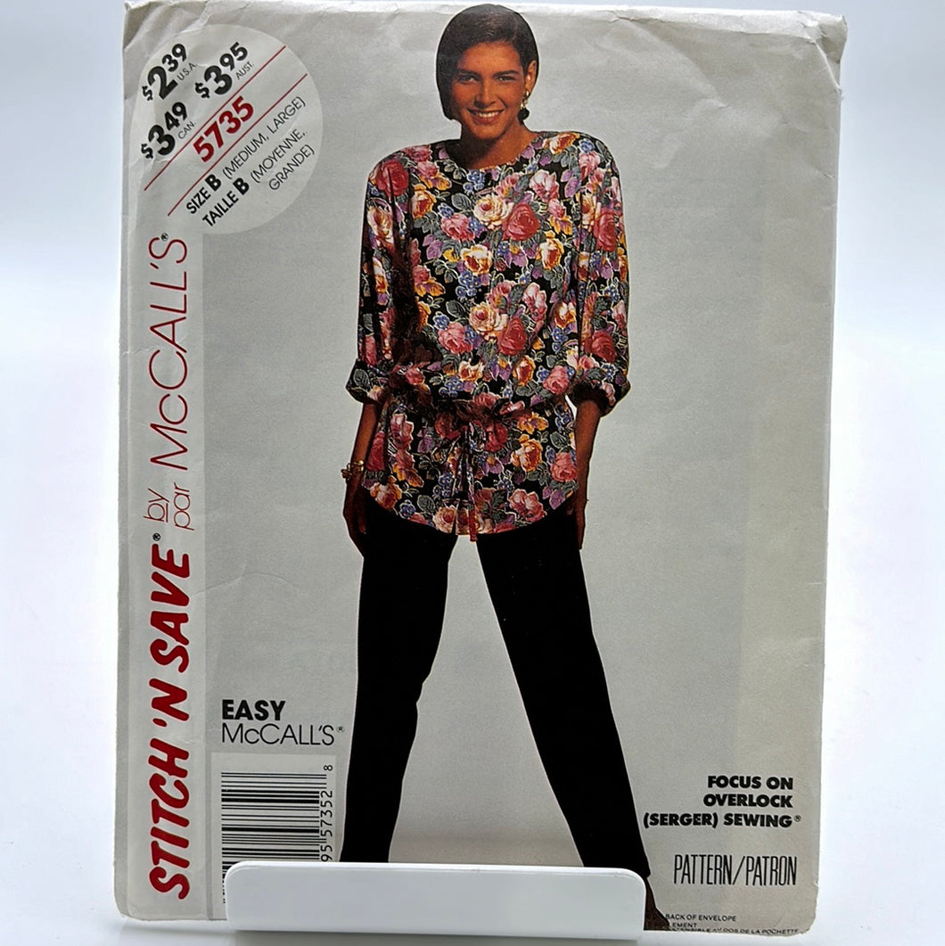 MCCALL'S Pattern, Misses' Tunic & Pants (PMC5735)