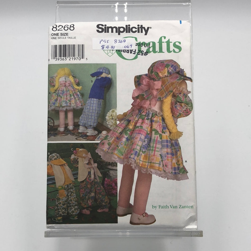 SIMPLICITY Pattern Doll, Bunny & Clothes (PSI8268)