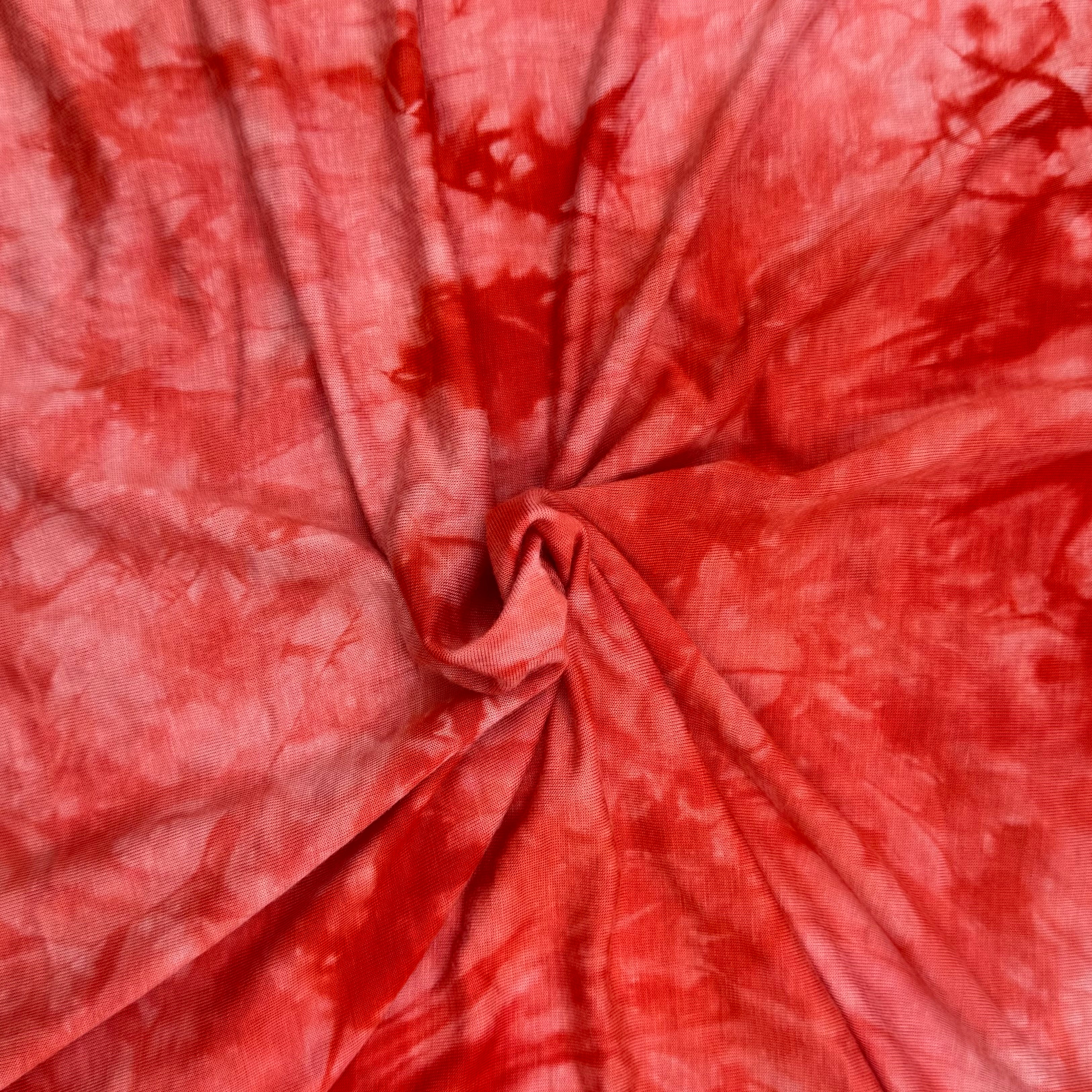 Bamboo Jersey - Coral Tie-Dye (KJE1575)