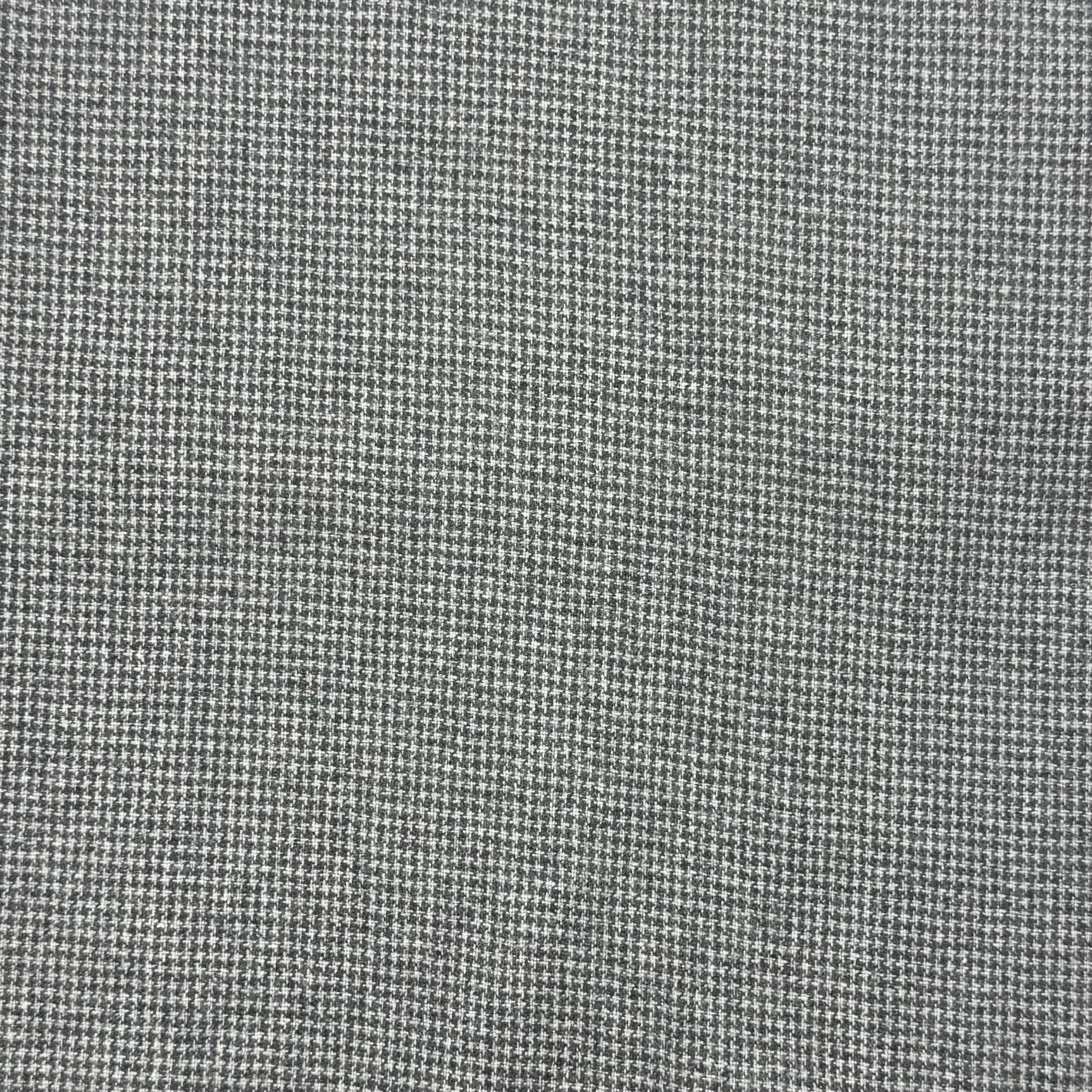 Wool Blend Suiting - Grey Earth Houndstooth (WSW0778:779)