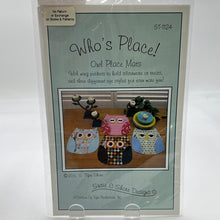 Load image into Gallery viewer, Susie C Shore Designs &quot;Who&#39;s Place!&quot; Place Mats Pattern (PXX0490)
