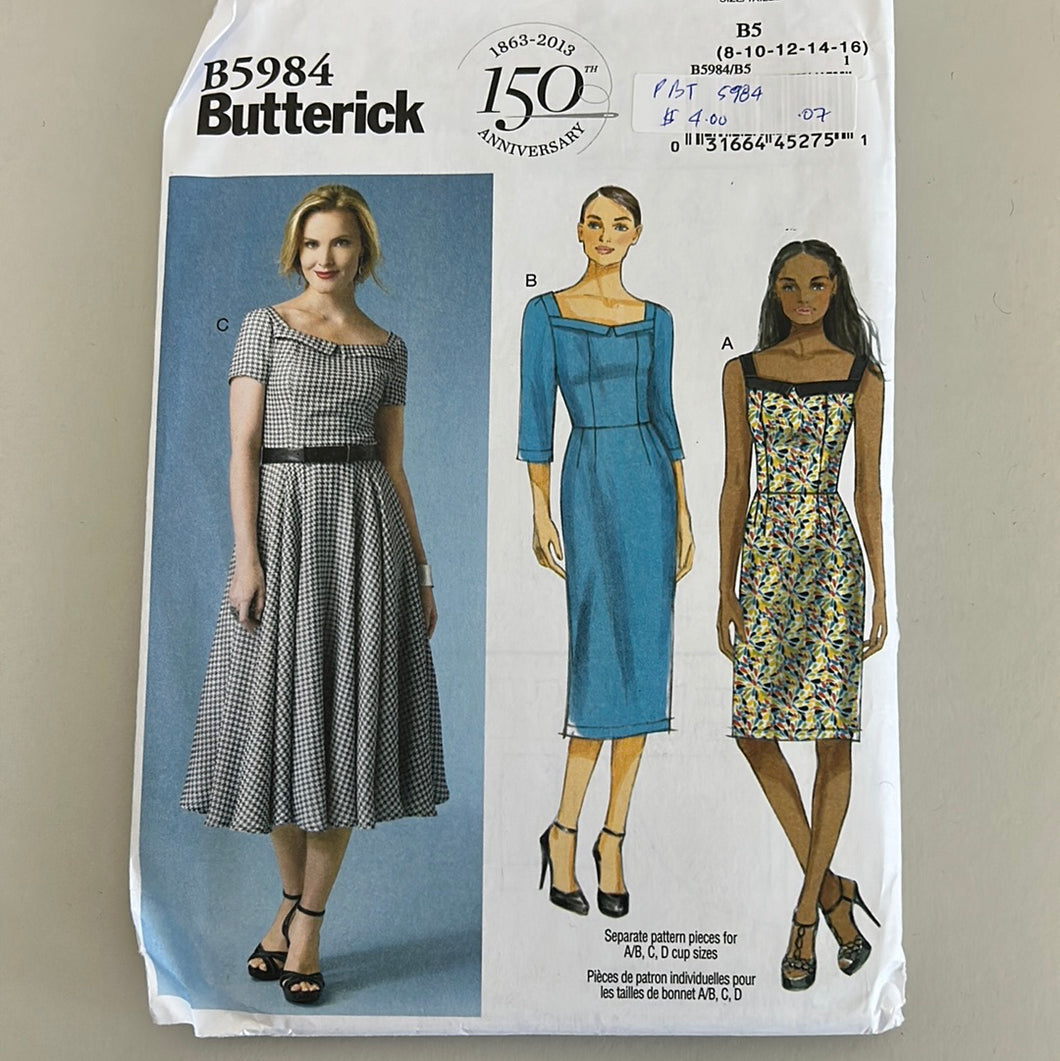 BUTTERICK Pattern, Misses' Dress (PBT5984)