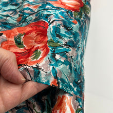 Load image into Gallery viewer, Viscose Satin Blouse Weight, Aqua &amp; Peach (WDW1633)
