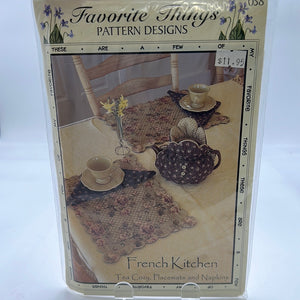 Favorite Things "French Kitchen" Table Pattern (PXX0502)