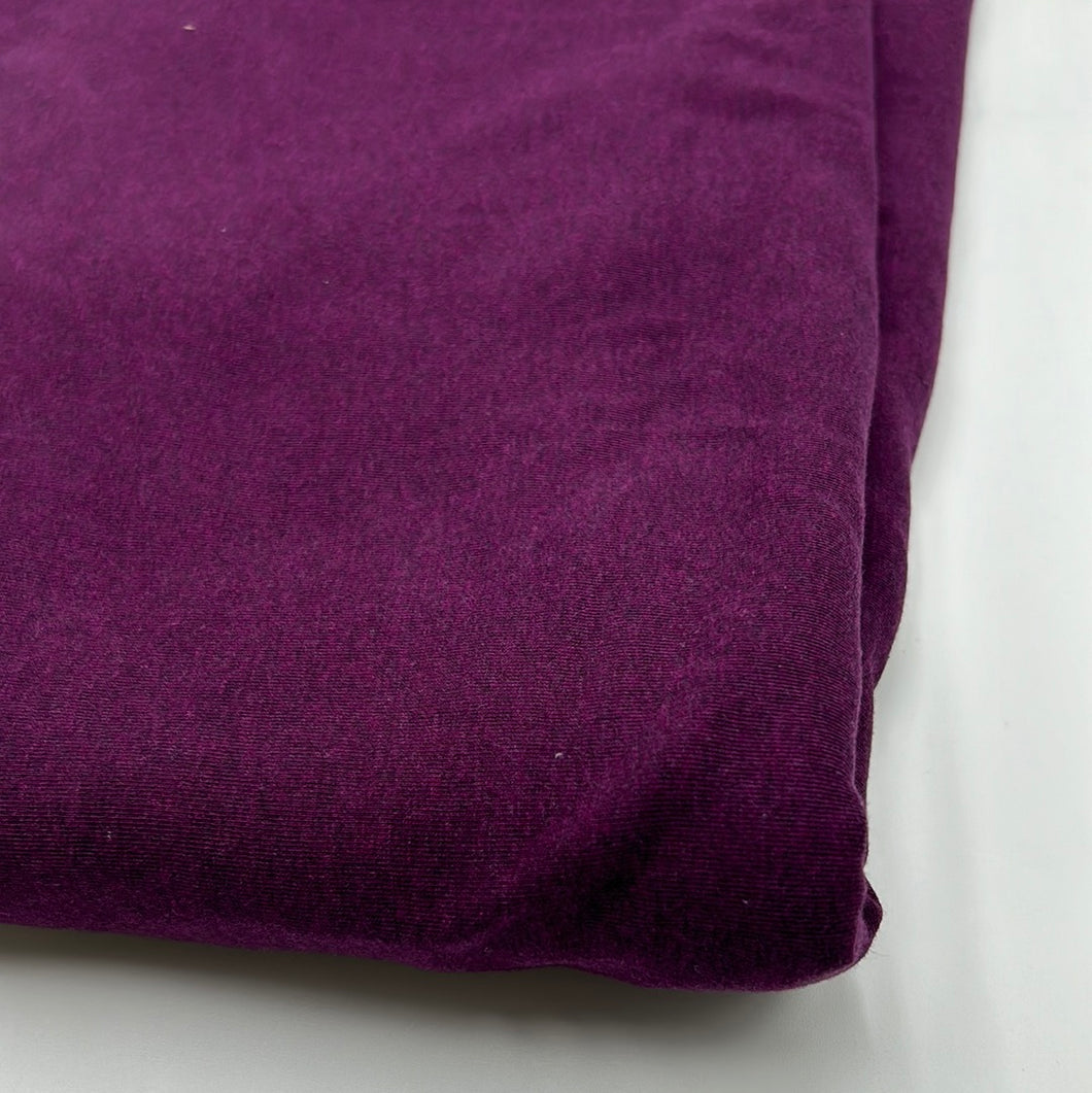 Cotton Baby Rib Knit, Wine Melange (KRB0407:408)
