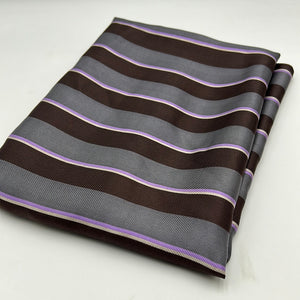 Blouse Weight, Brown Silver Purple Stripes (WDW1673)