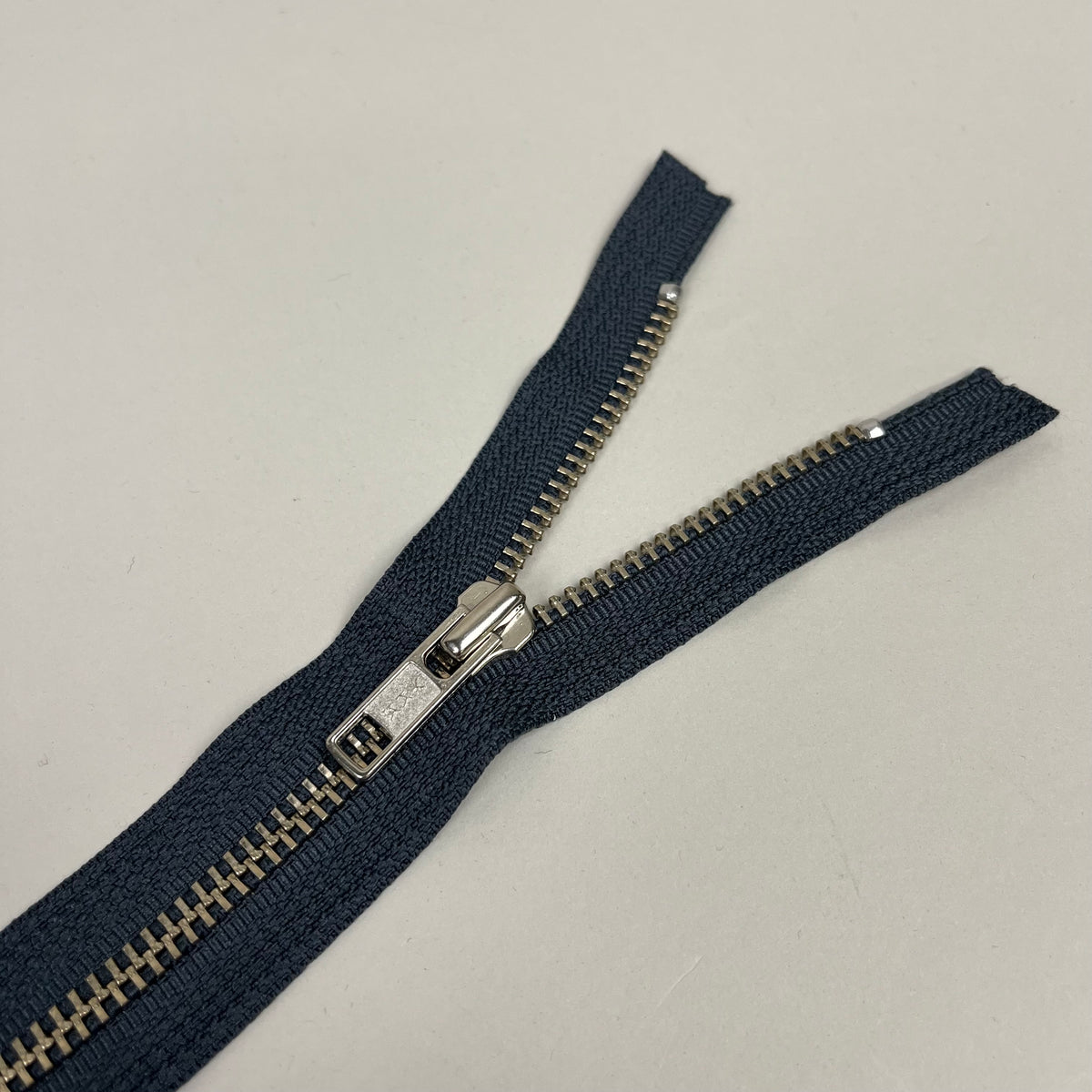 5 Separating Metal Zippers - Deep Grey & Gold/Silver 26.5" (NZP0484)