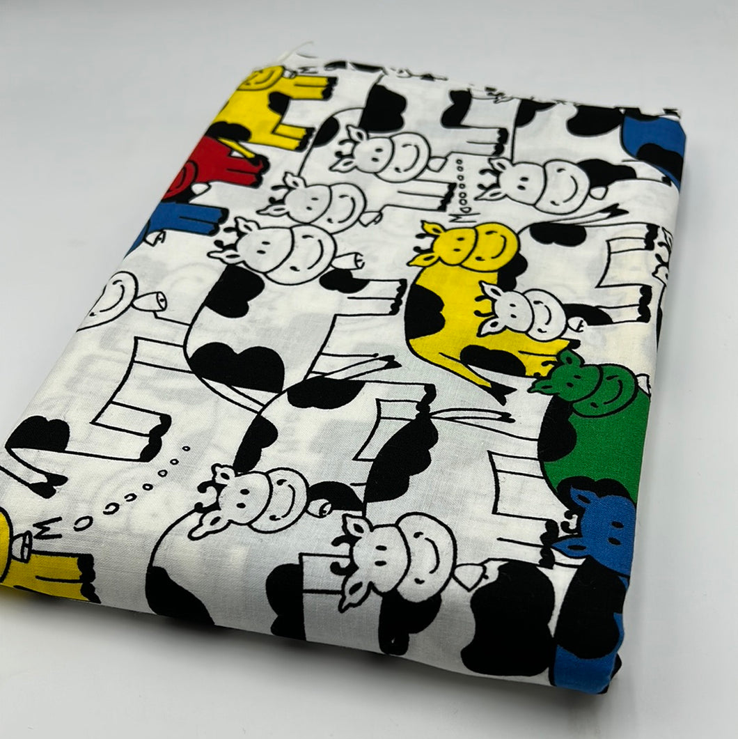 Cotton Shirting, Cows (WDW1595:1600)(HDH)