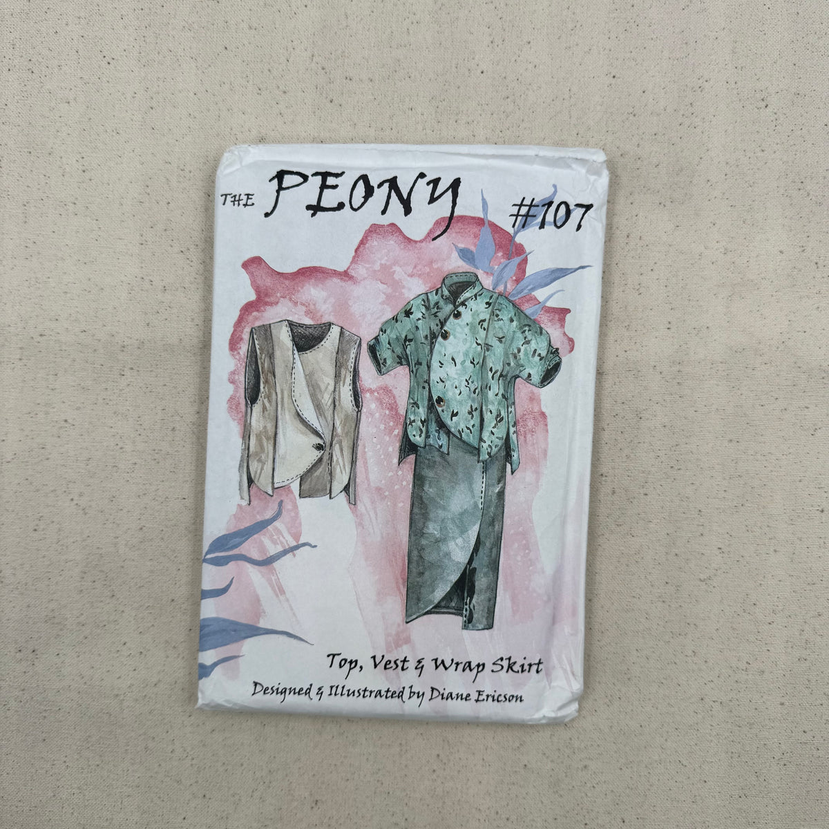 The Peony - #107 Top, Vest & Wrap Skirt (NPA0624)