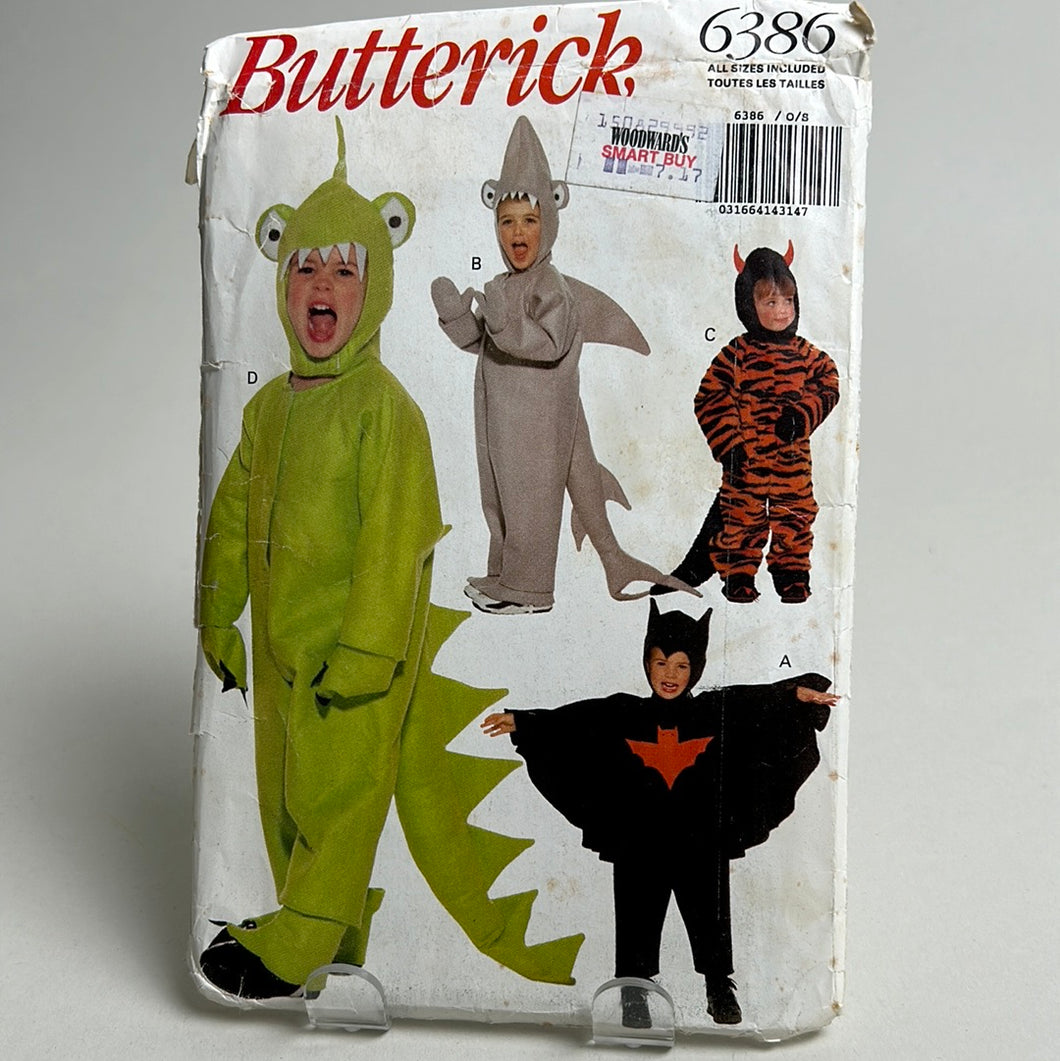 BUTTERICK Pattern, Various Childrens Costumes (PBT6386)