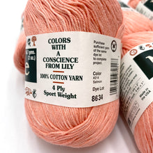 Load image into Gallery viewer, Naturalee 100% Cotton sport Weight - Salmon  (NYN0327)
