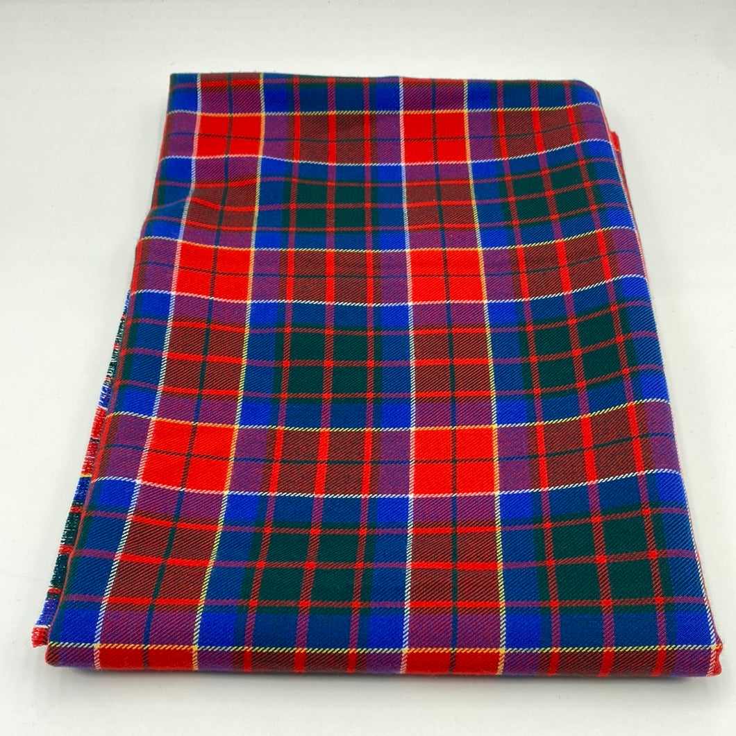 Wool Blend Shirt Weight, Red and Blue Plaid (WDW1581)