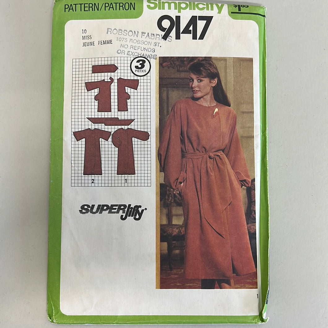 SIMPLICITY Vintage Pattern, Misses Dress (PSI9147)