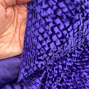 Stretch Velvet, Royal Purple Shimmer (KVL0187)