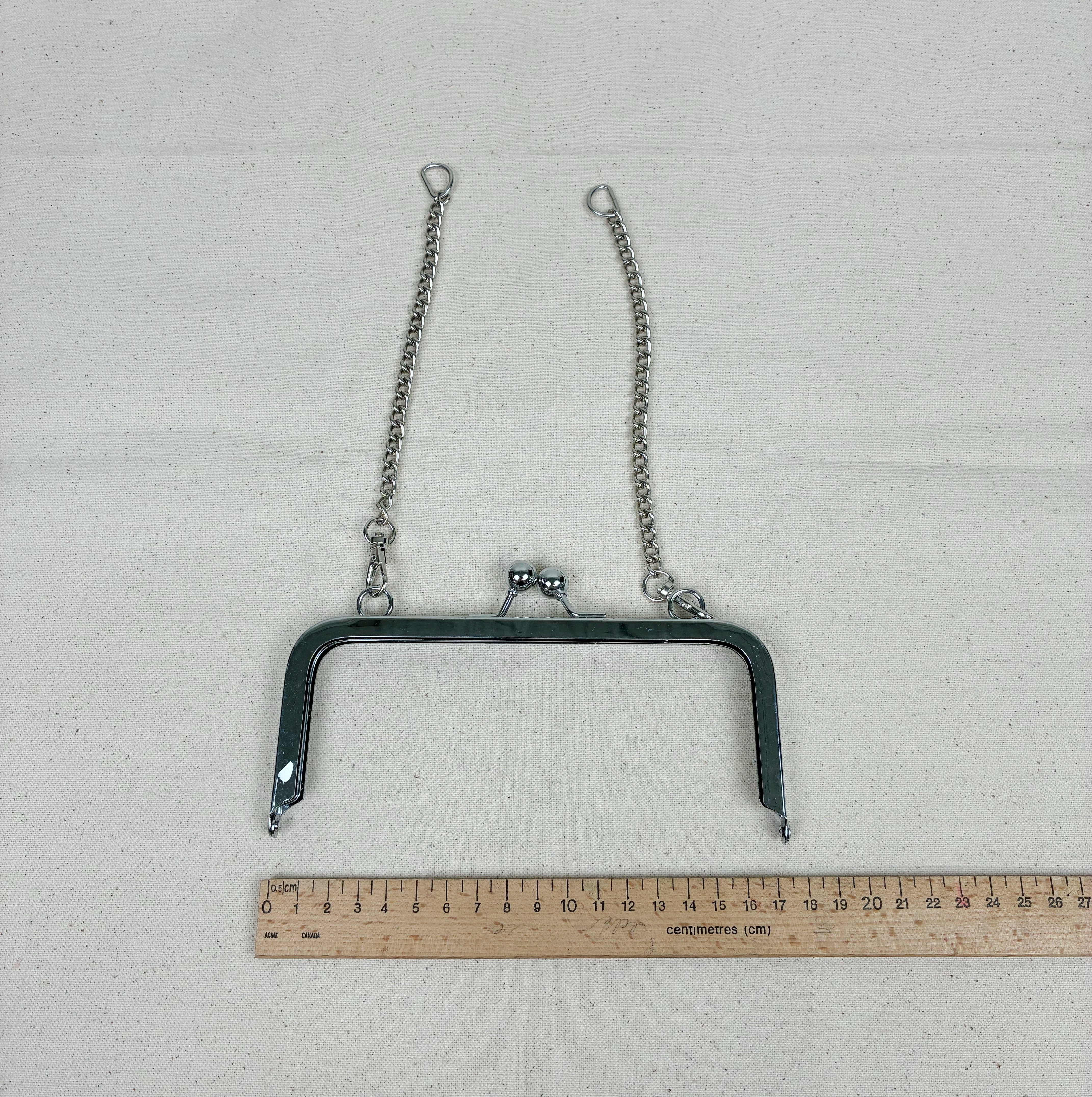 Metal Clasp Purse Frame - Silver (NXX1855)