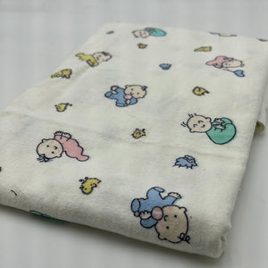 Cotton Flannelette, Warm White with Baby Images (WFL0286:288)