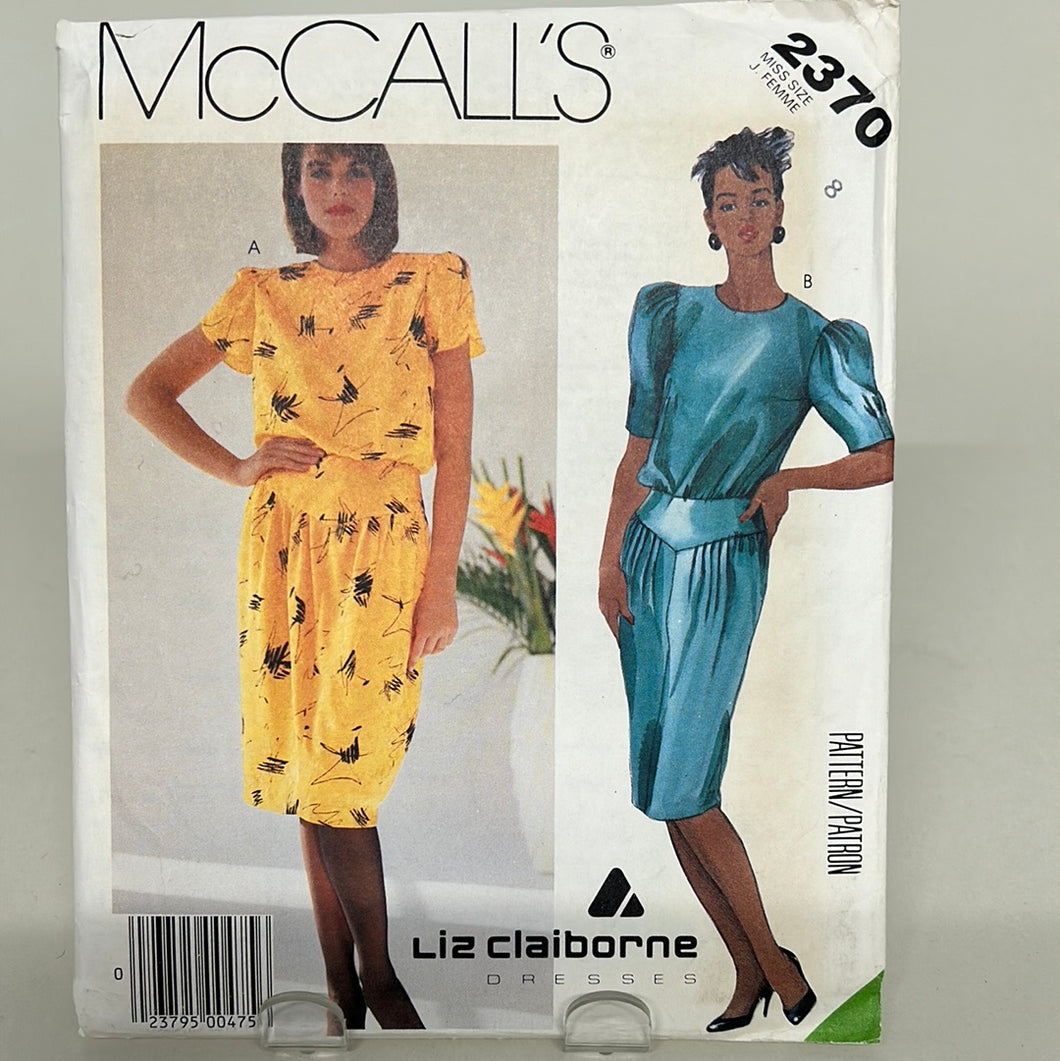 Vintage MCCALL'S Pattern, Misses' Dress (PMC2370A)