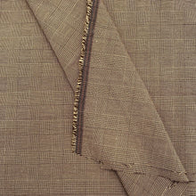 Load image into Gallery viewer, Stretch Suiting - Brown/Tan Windowpane (WSW0636)
