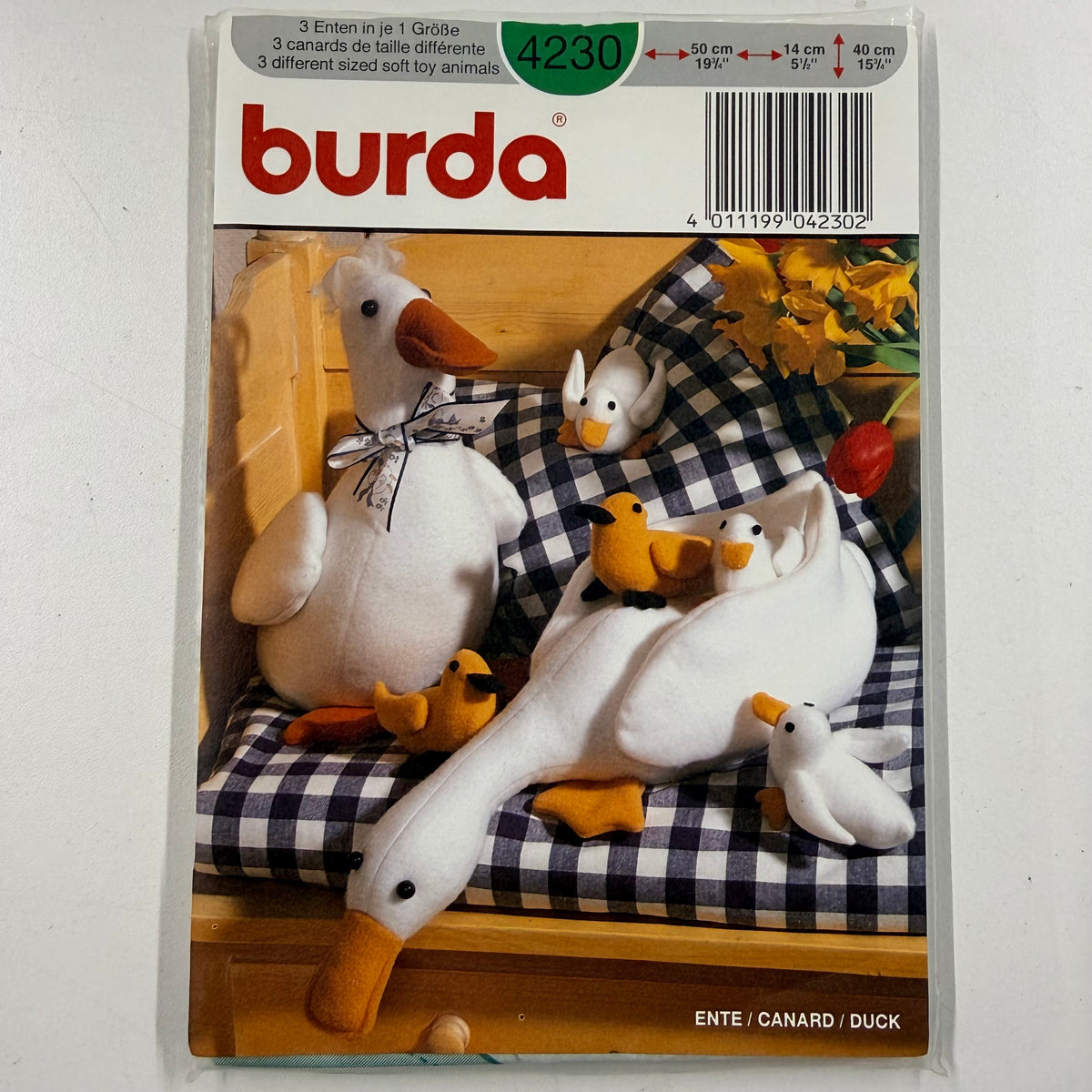 Burda Craft Pattern - 4230 Stuffed Animals (NPA0613)